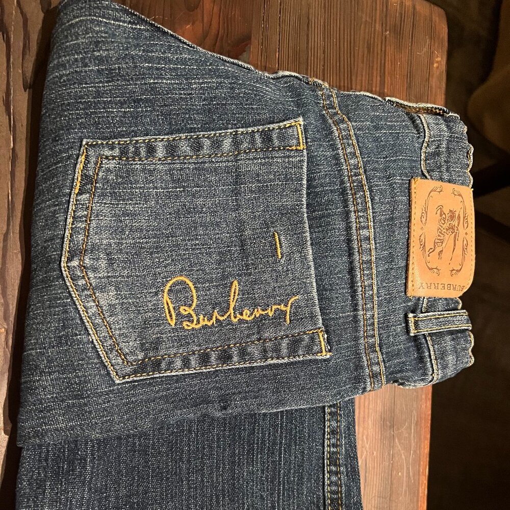 Authentic Burberry boys denim designer jeans Sz 10Y